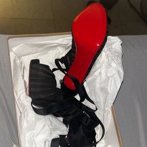 Christian louboutin Goya Ruban ALTA 120 Chiffon/RETE/CR